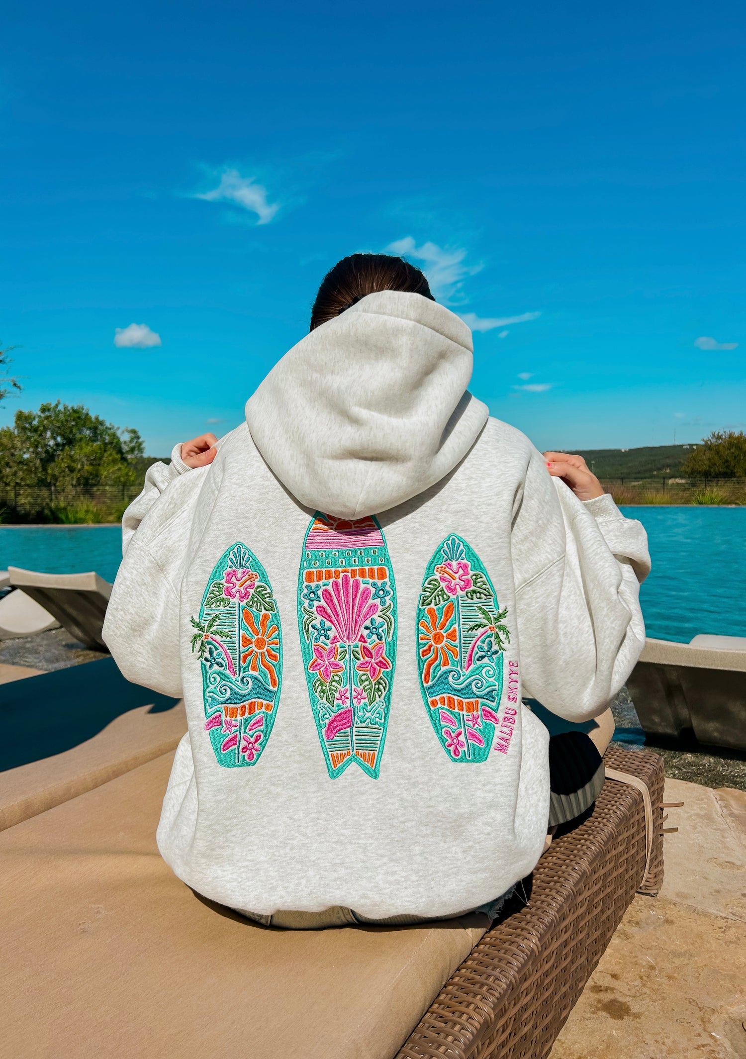 Sunny Surf Hoodie- Multicolor