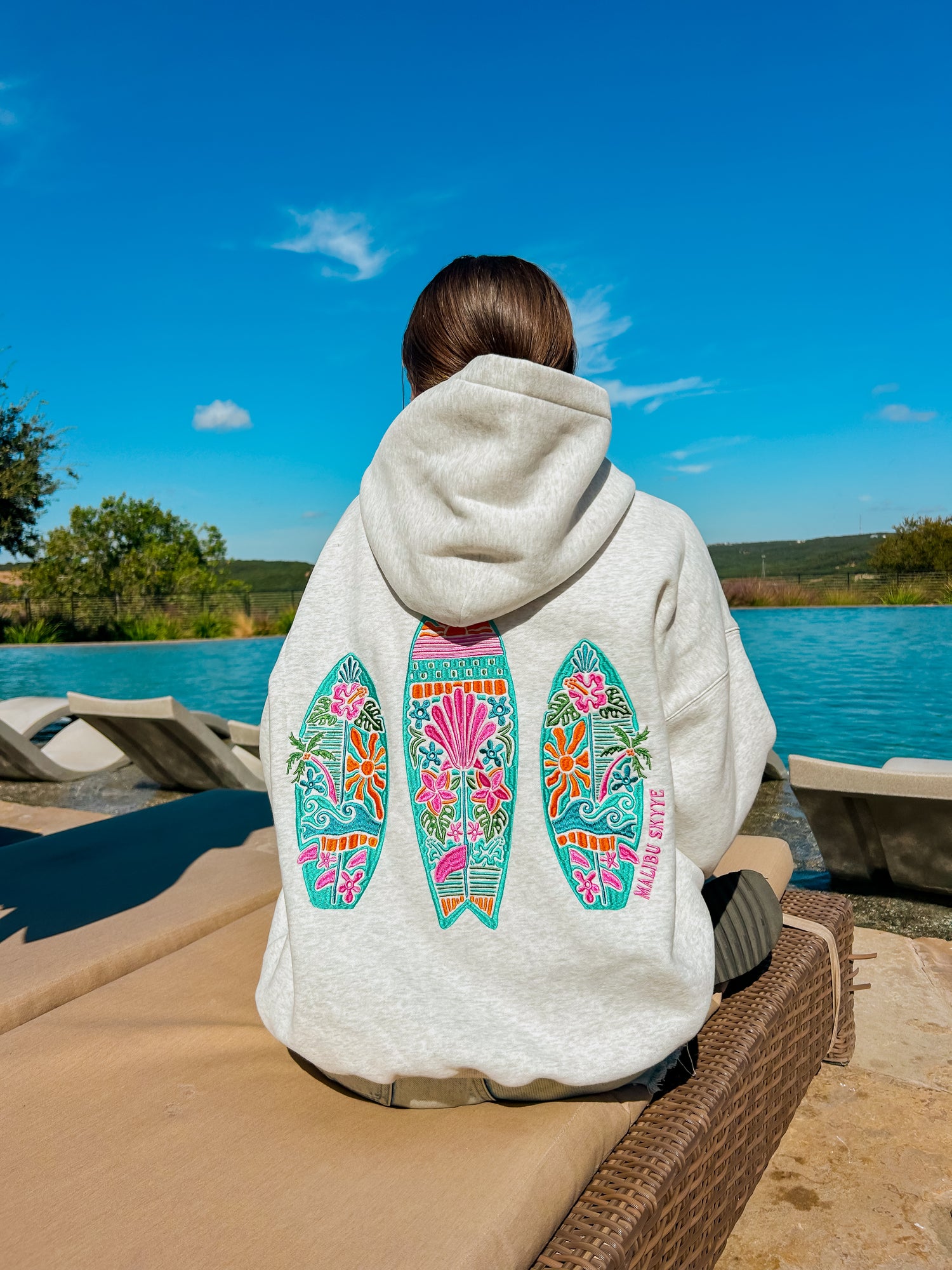 Sunny Surf Hoodie- Multicolor