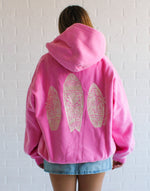 Sunny Surf Hoodie- Vintage Bubblegum