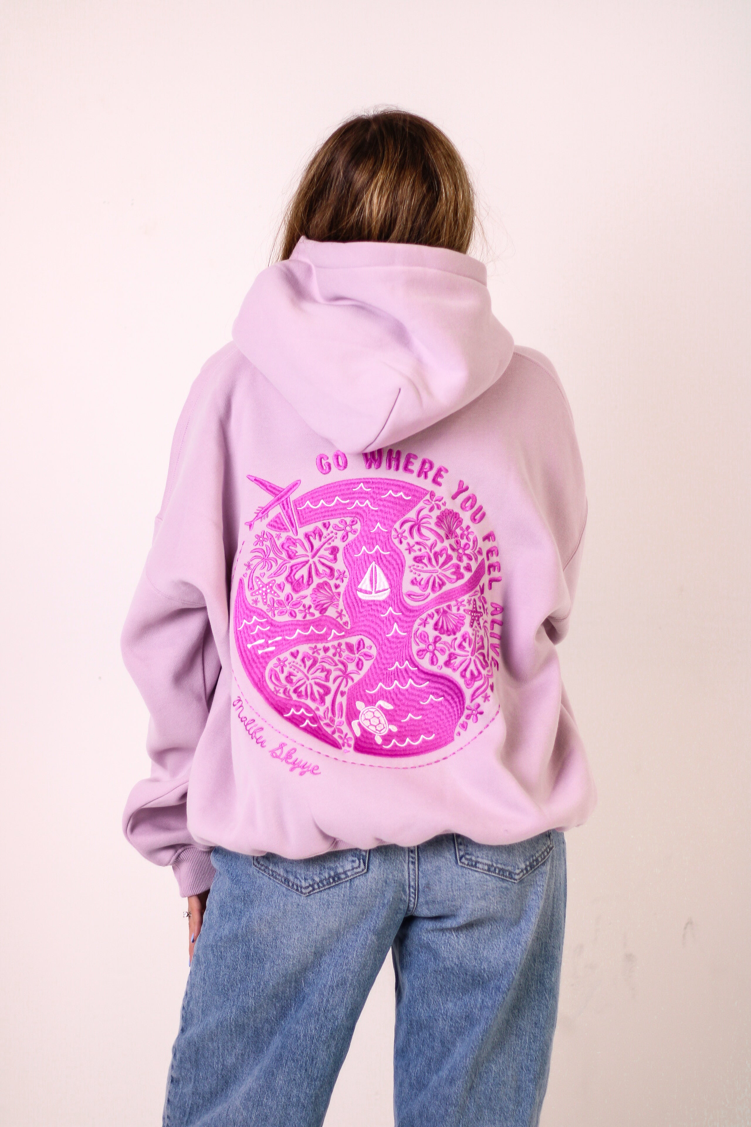 Feel Alive Hoodie (Sunset Orchid) – Malibu Skyye