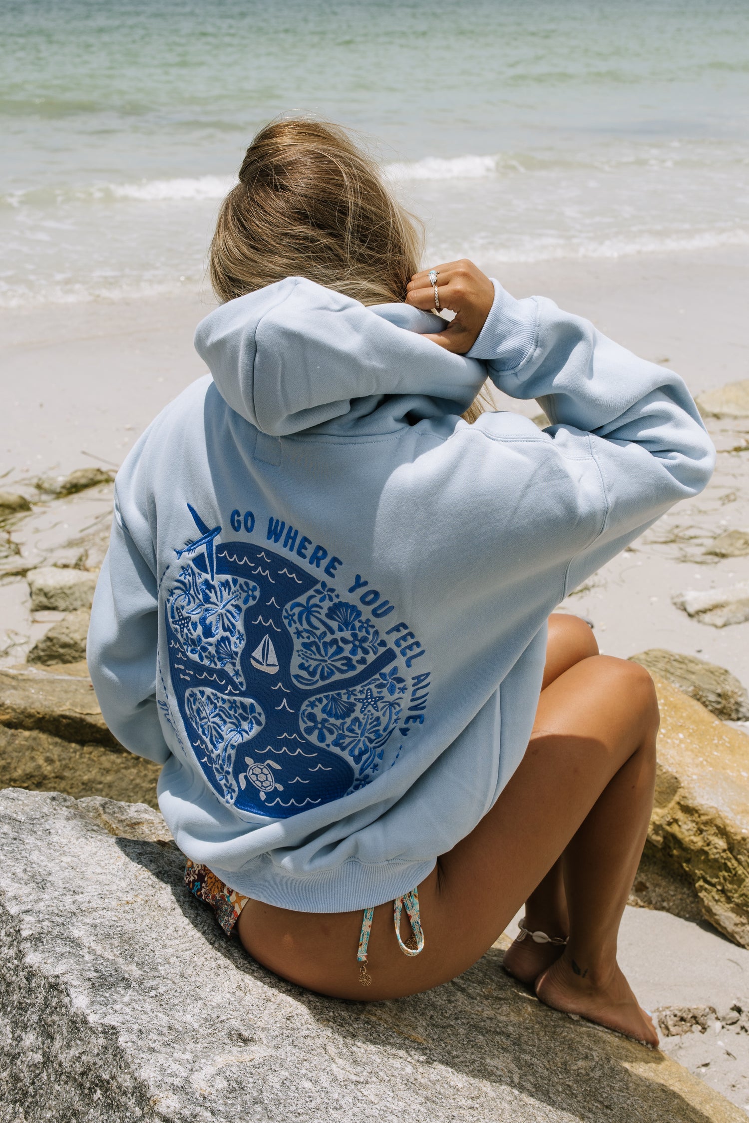 Feel Alive Hoodie (Blue Lagoon)