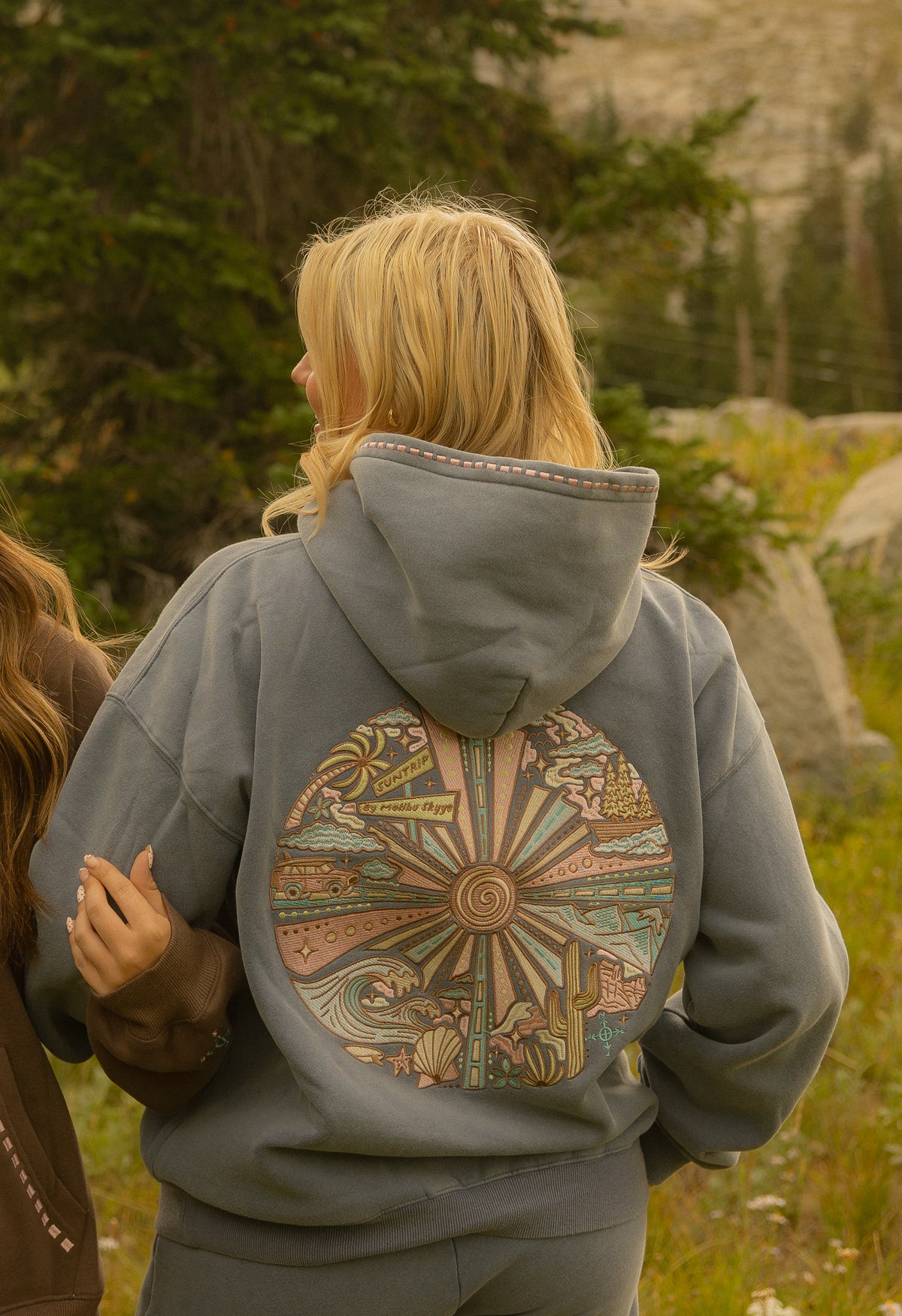 Around the Sun Hoodie - Pacific Blue