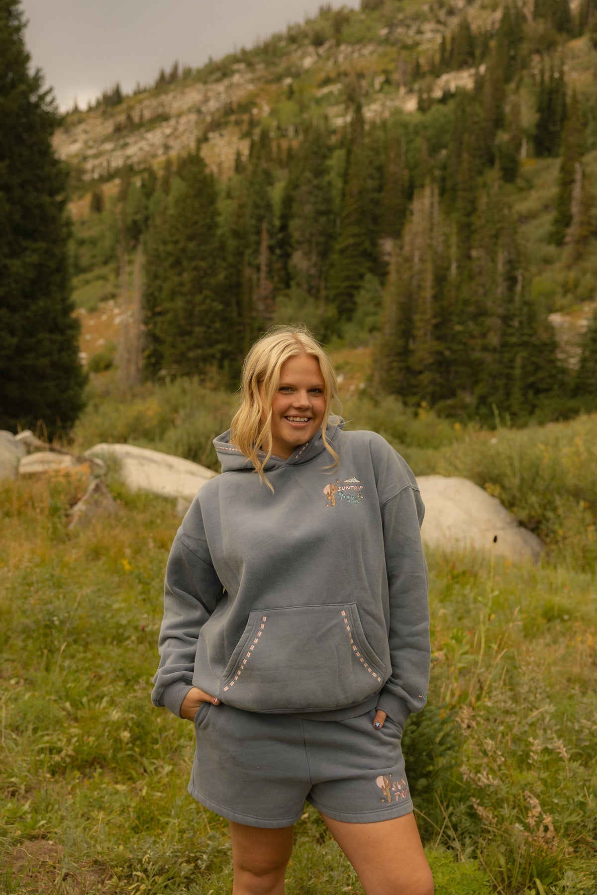 Around the Sun Hoodie - Pacific Blue