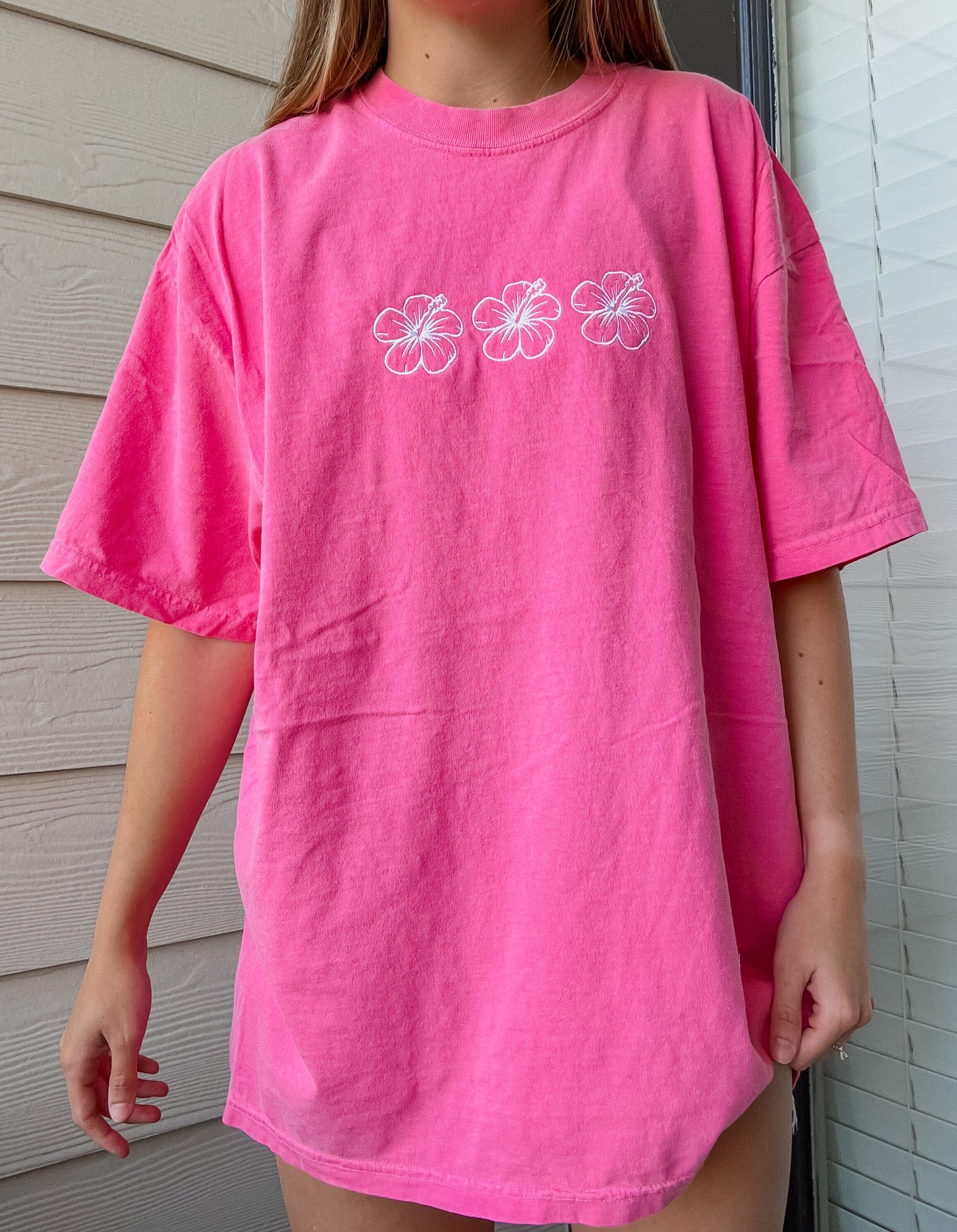 Mini Hibiscus Tee - Raspberry – Malibu Skyye