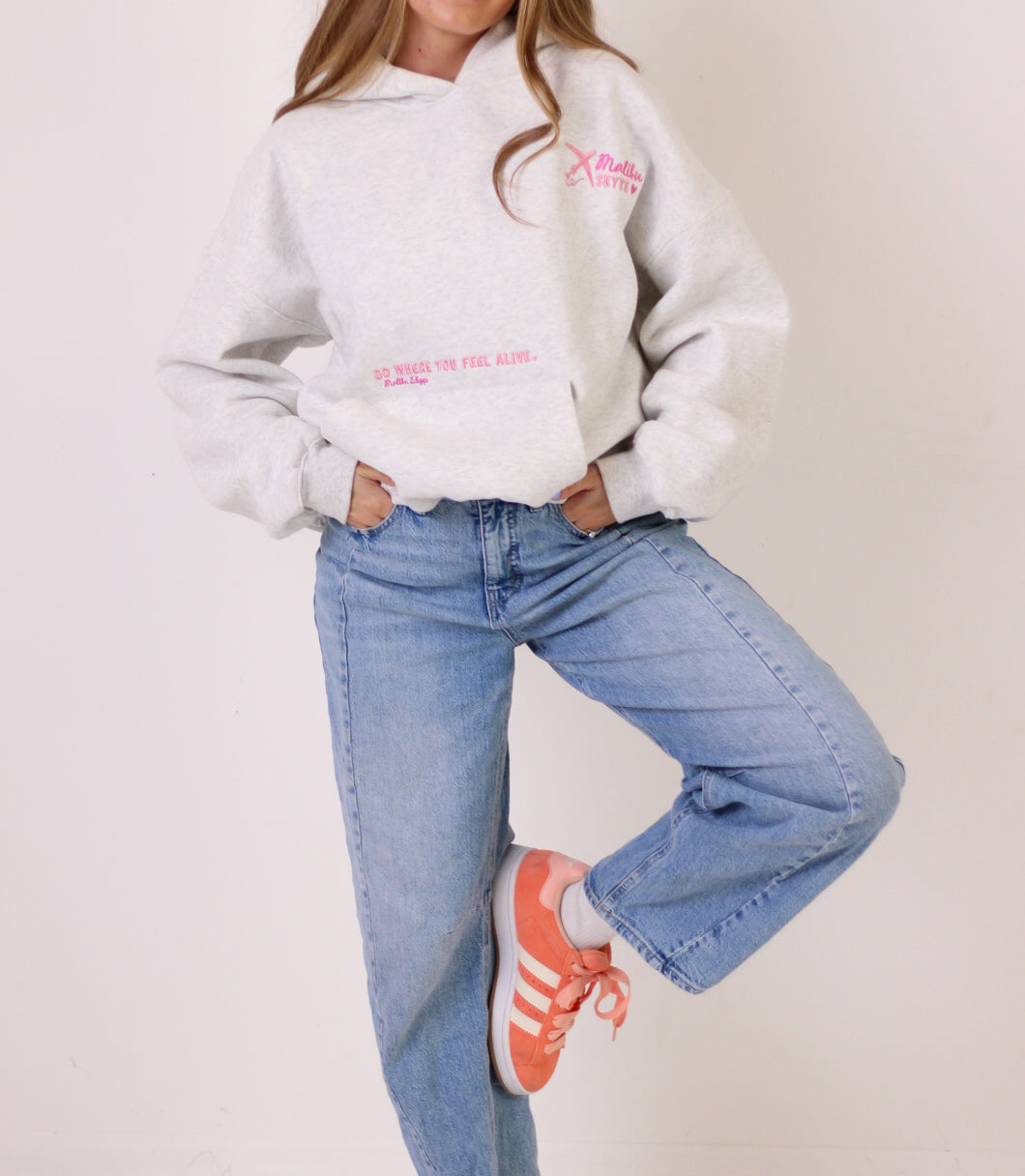 Feel Alive Hoodie - Heather Grey