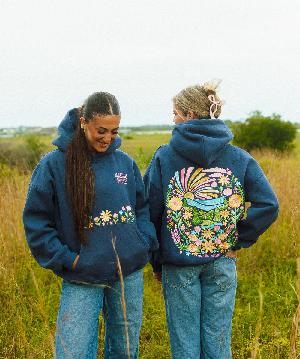 "In Bloom" Hoodie - Navy