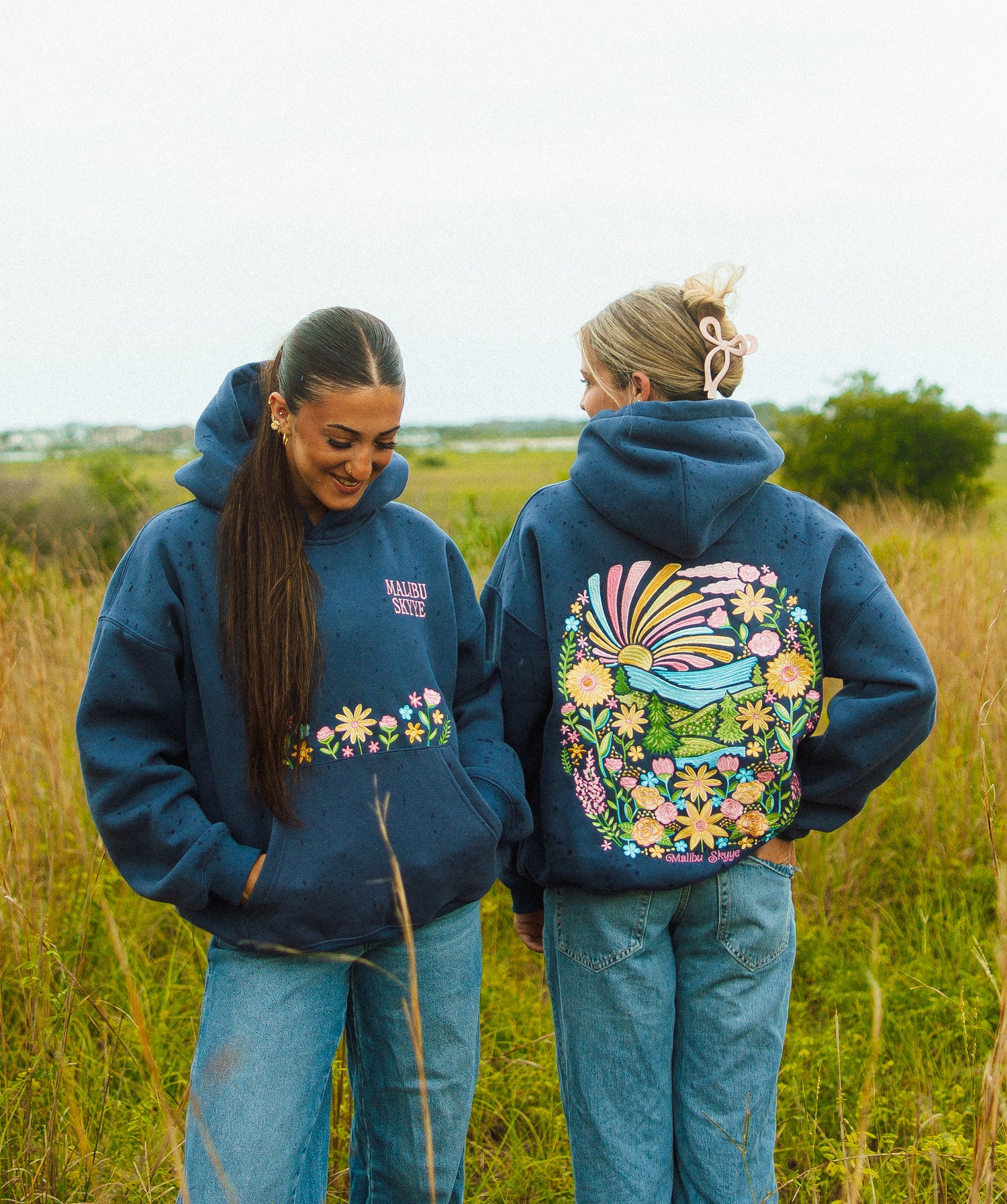 "In Bloom" Hoodie - Navy
