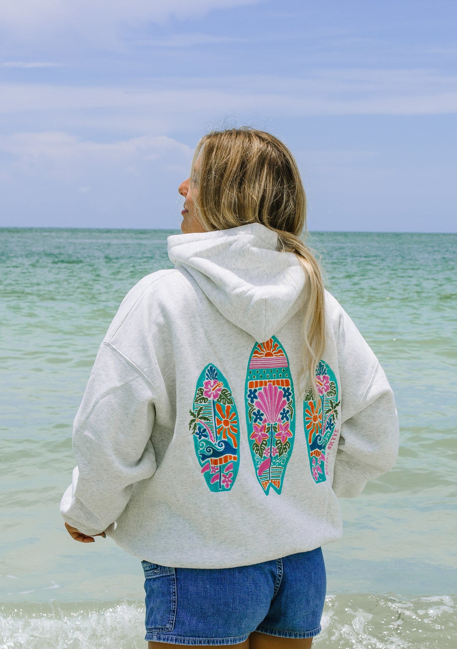 Sunny Surf Hoodie- Multicolor