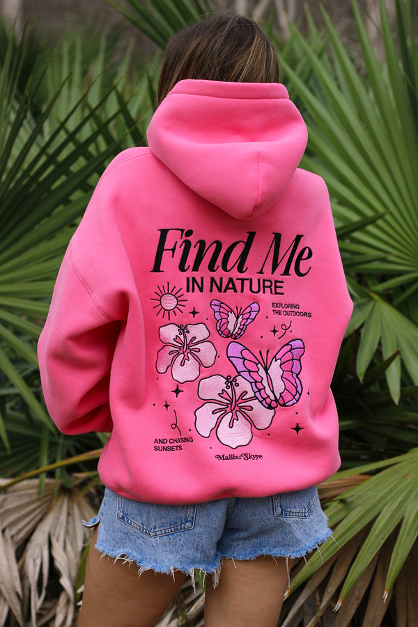 Find Me in Nature Hoodie - Fuchsia