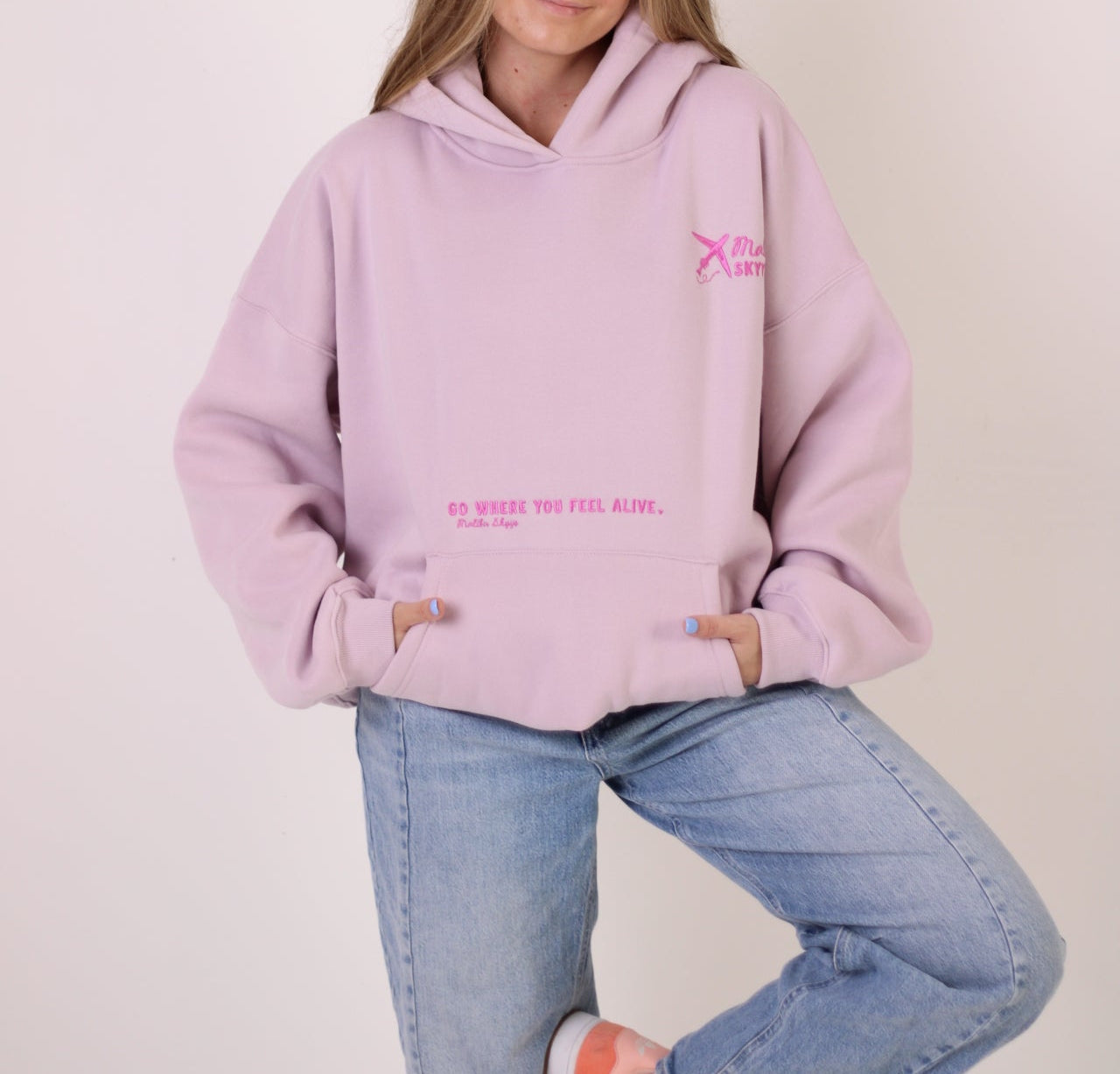 Feel Alive Hoodie (Sunset Orchid)