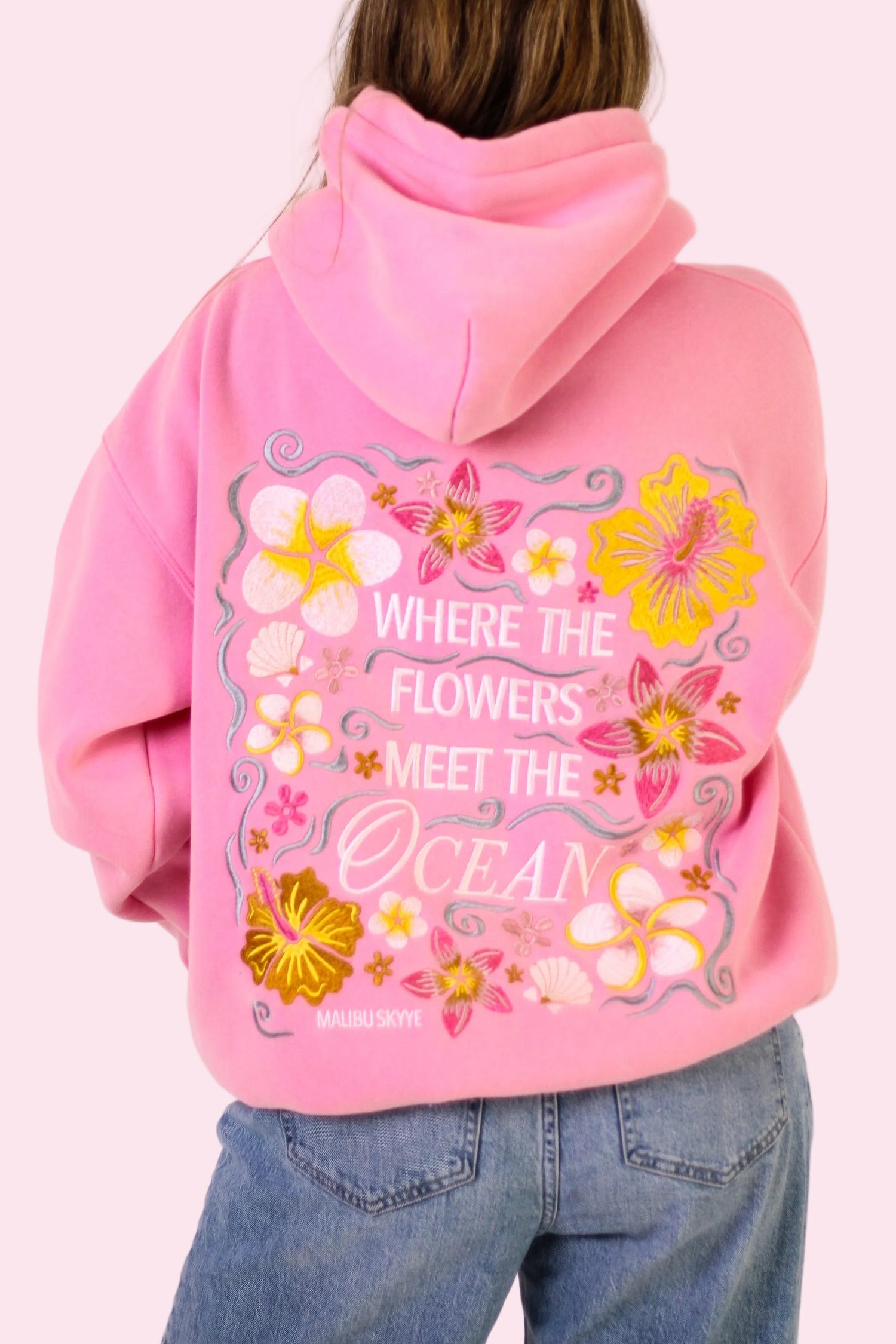 Where the Flowers Meet the Ocean (Bubblegum Pink)