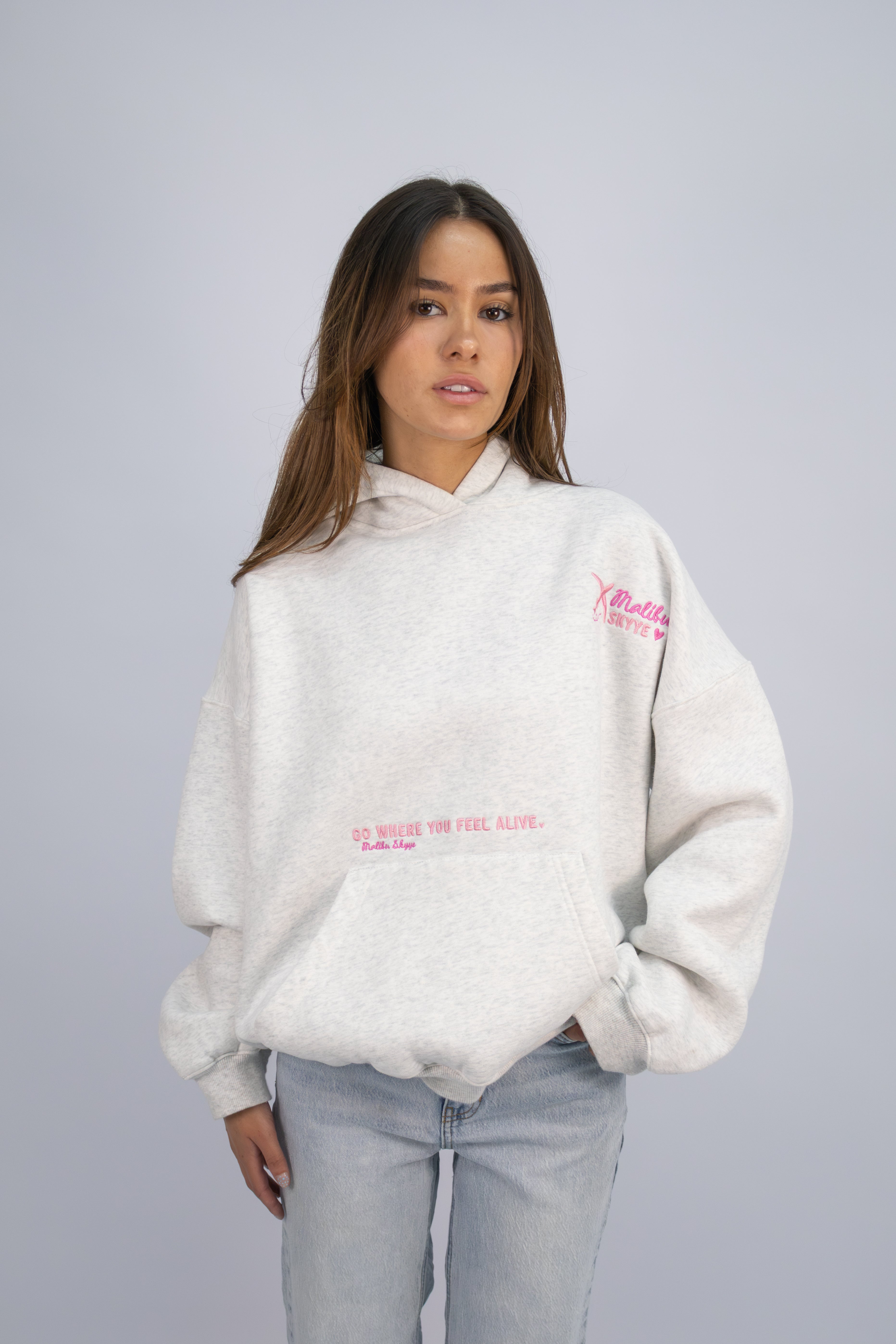 Feel Alive Hoodie - Heather Grey – Malibu Skyye