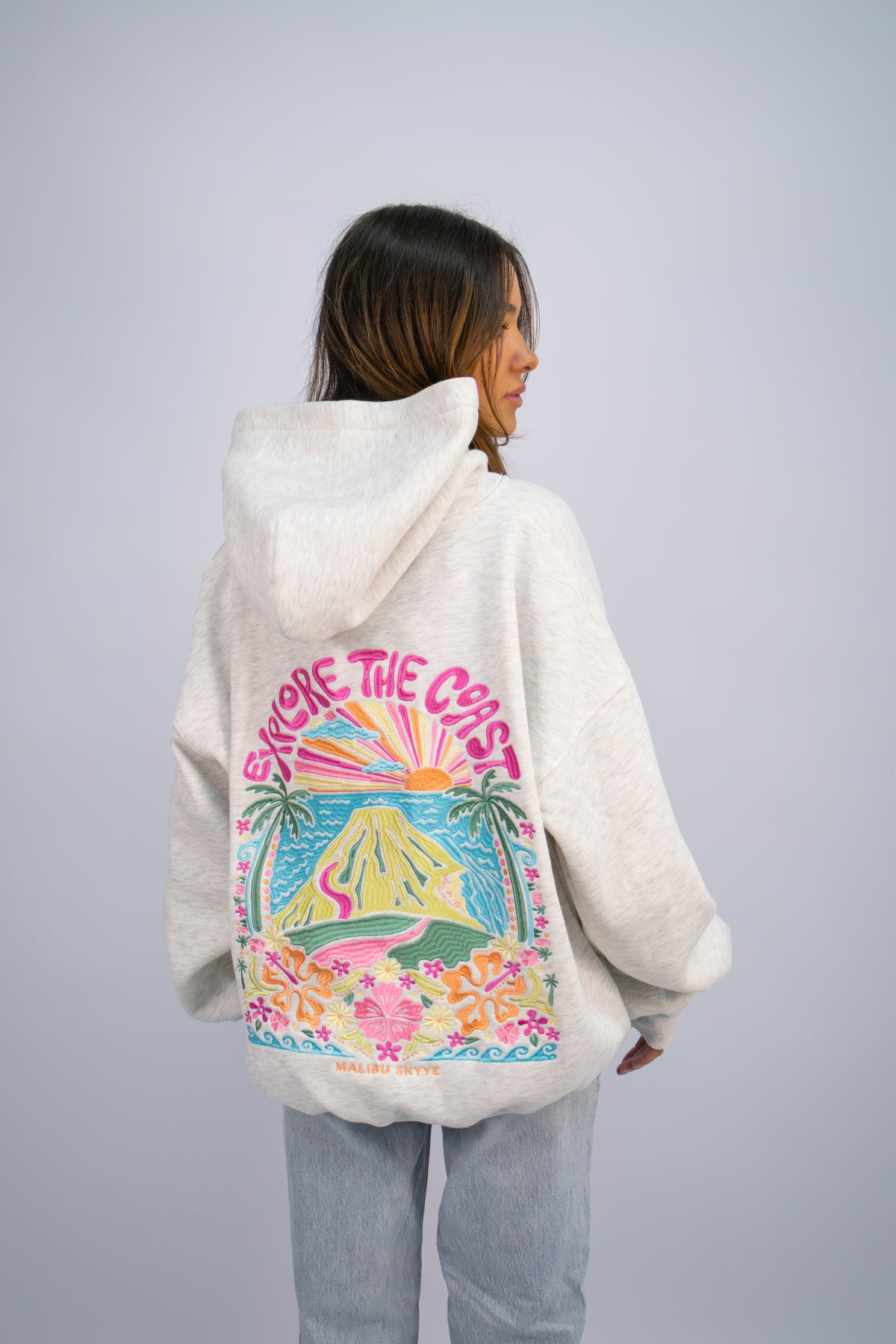 Explore the Coast Hoodie (Exclusive)- Heather Grey