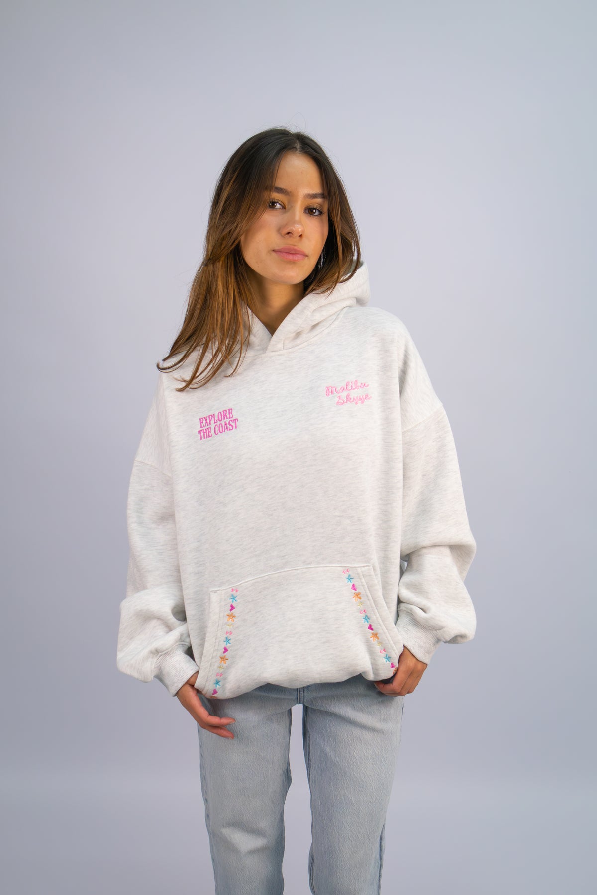 Explore the Coast Hoodie (Exclusive)- Heather Grey
