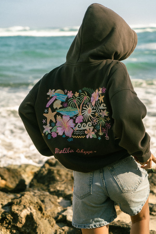 Pure Paradise Hoodie - Vintage Black